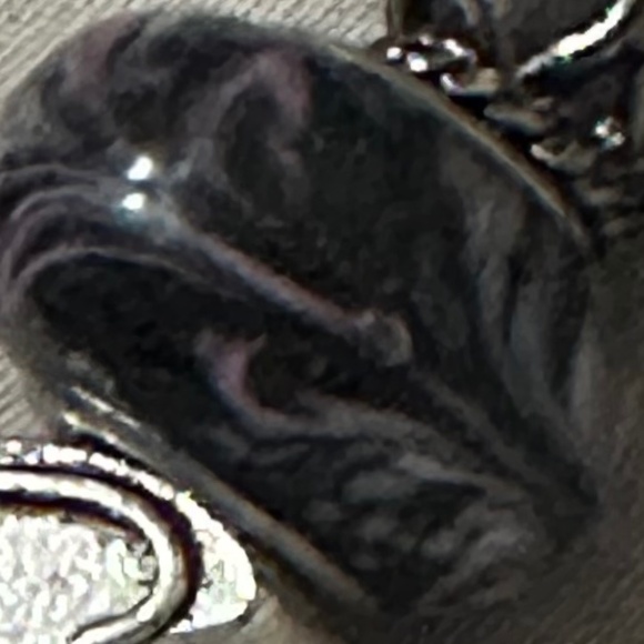 Handmade-NWOT- 925 SS plated charm bracelet, lamp work beads, & fun charms - Picture 7 of 14